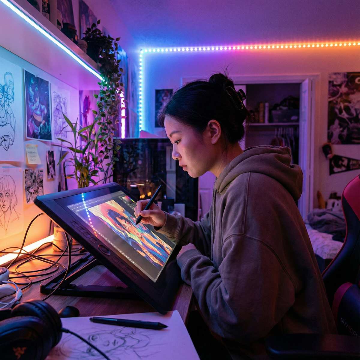 国产视频创作者画意人生